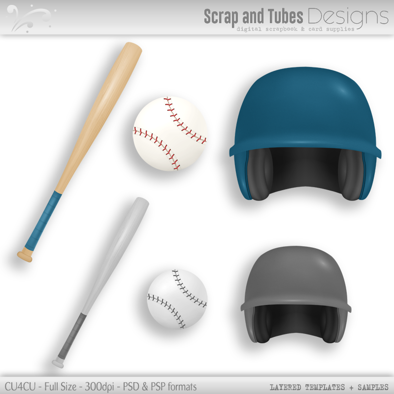 Bundle ~ Grayscale Layered Baseball Templates - Click Image to Close