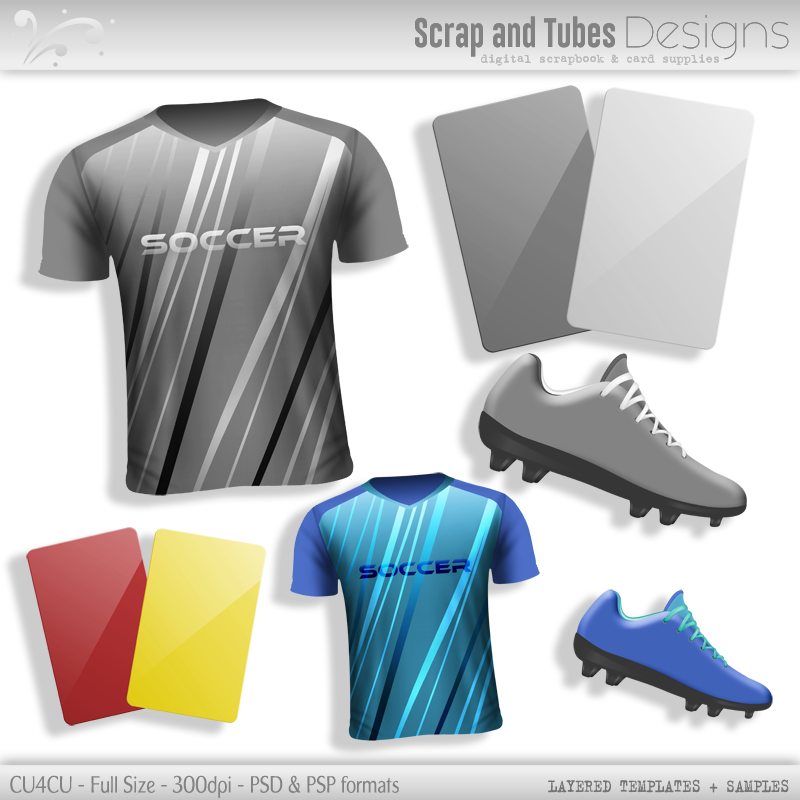 Bundle ~ Grayscale Layered Soccer Templates - Click Image to Close