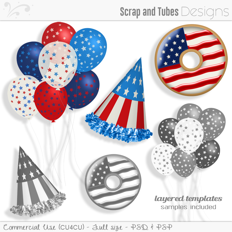 Grayscale Layered USA Templates 5 - Click Image to Close