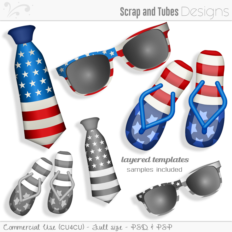 Grayscale Layered USA Templates 6 - Click Image to Close