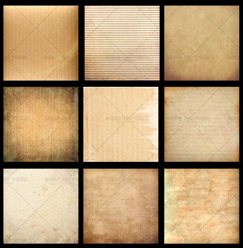 Grungy Textured Cardboard Papers - Click Image to Close