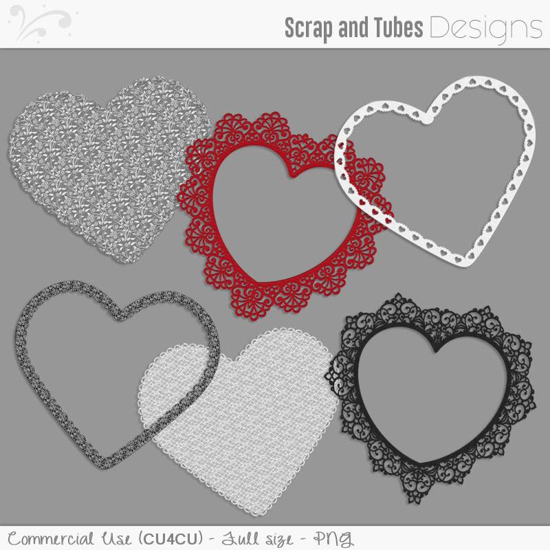 Lacy Hearts - Click Image to Close