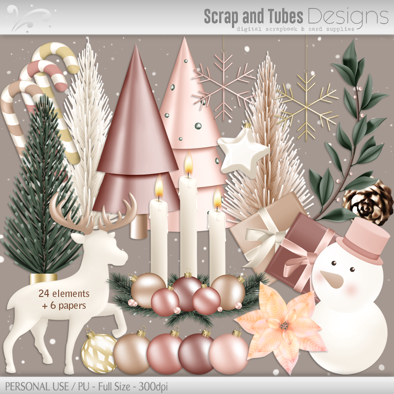 Mini Kit ~ Soft Christmas - Click Image to Close