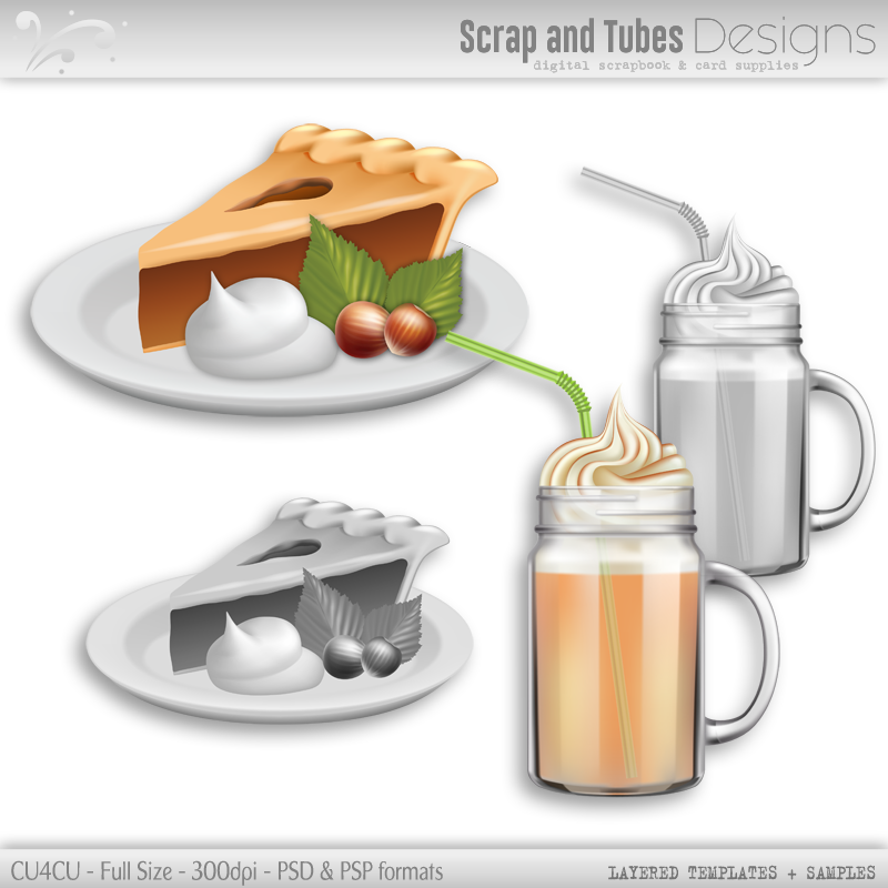 Thanksgiving Grayscale Layered Templates 5 - Click Image to Close