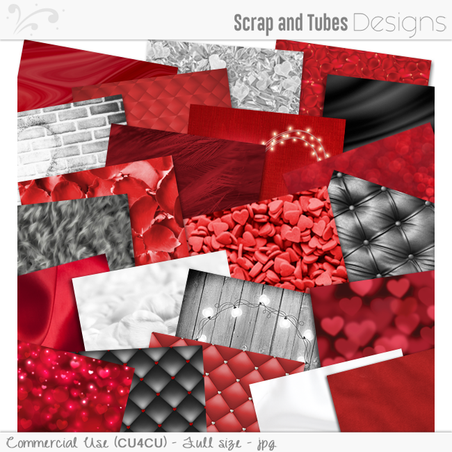 Valentine Digital Papers 1 - Click Image to Close