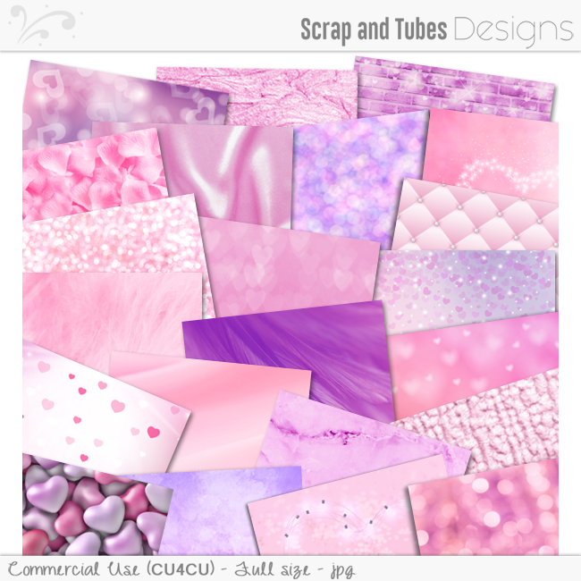 Valentine Digital Papers 2 - Click Image to Close