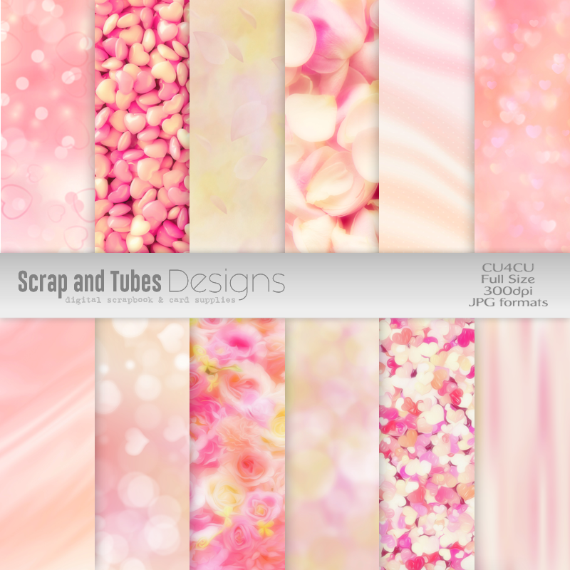 Valentine Digital Papers 4 - Click Image to Close